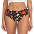 thumbnail image 1 of Balery Seafood And Drinks Ropa Interior de Algodón para Mujer con Dibujo – Braguitas Cómodas y Elásticas, Estilo Clásico-Small, 1 of 6