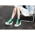thumbnail image 6 of Women's High-Top Canvas Sneakers, Wedge Heel with Lace-Up Design Fashion Casual Walking Shoes, 6 of 7