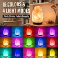 thumbnail image 4 of VOLIVO Himalayan Salt Lamp, 16 Colors LED Remote Control Salt Rock Lamp, Natural Salt Lamps Night Lights for Bedroom, Livingroom, 4 of 7
