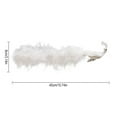 thumbnail image 2 of White Feathered Peacock Christmas Decor Simulation Peacock Sequin Birds with Clip Xmas Tree Ornaments Home Garden Decorations (15.75"x3.15"), 2 of 7