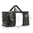 thumbnail image 2 of Unique Bargains 1 Pack Clothes Storage Bags Moving Bags Black 27*14*15in, 2 of 7