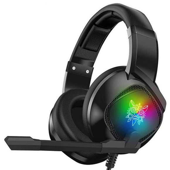 Wired Stereo Gaming Headset Compatible with PS4s 3.5mm LED Gaming Headset with Mic Stereo Sound