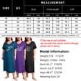 thumbnail image 5 of FEREMO 3 Pack Nightgowns for Women Plus Size V Neck Printed Sleepwear Loose Comfy Night Gown, 5 of 5