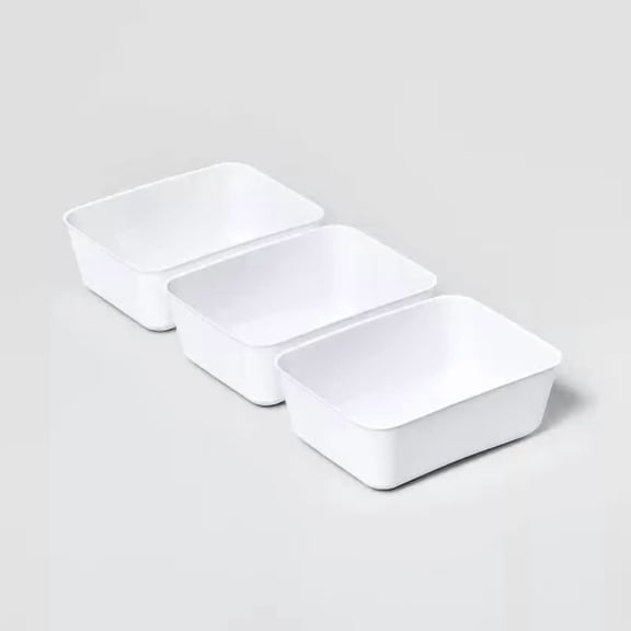 3pk Medium Storage Trays