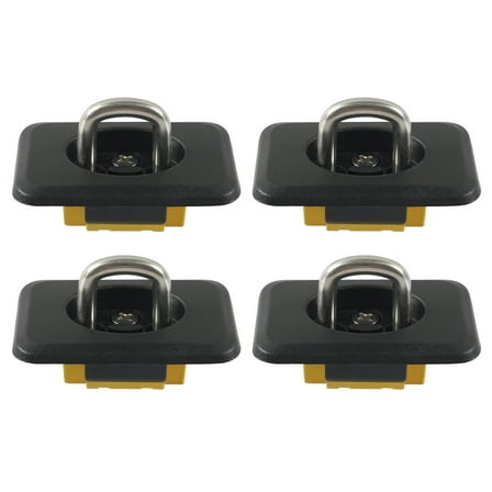 4pcs/set Retractable Rings Tie Down Anchors Heavy Duty Retractable Anchors Points set for Truck Bed Cargo Management