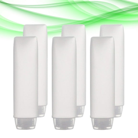 UNOMOR 8pcs Lotion Dispenser Bottle White PP Cleanable for Cosmetic Users