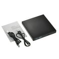 thumbnail image 1 of Graflsoa Slim USB 2.0 External CD-RW Drive for Laptops & Desktops, Black, Compact Design with USB Cables Included, 1 of 6