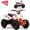 ORANGE, variant on Electric 4 Wheeler with Dual Speed 10-15MPH,Off-Road 4 Wheel with 12AH Battery,36V High Power Four Wheeler with 500W Motor,Front & Rear Shock Absorbers, Disc Brake, LED Headlight, Safety Flag,BLUE