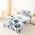 thumbnail image 5 of Homewish Cartoon Gaming Controller Twin Sheets,Game Over Print Bedding,White,3pcs,1 Fitted Sheet and 1 Pillowcase, 5 of 6