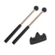 thumbnail image 5 of 2 piezas de baquetas de percusión de 8,7 pulgadas con soporte de cabeza de goma mazo de percusión para rendimiento carillón xilófono etapa educación Negro Hugo Baquetas, 5 of 9