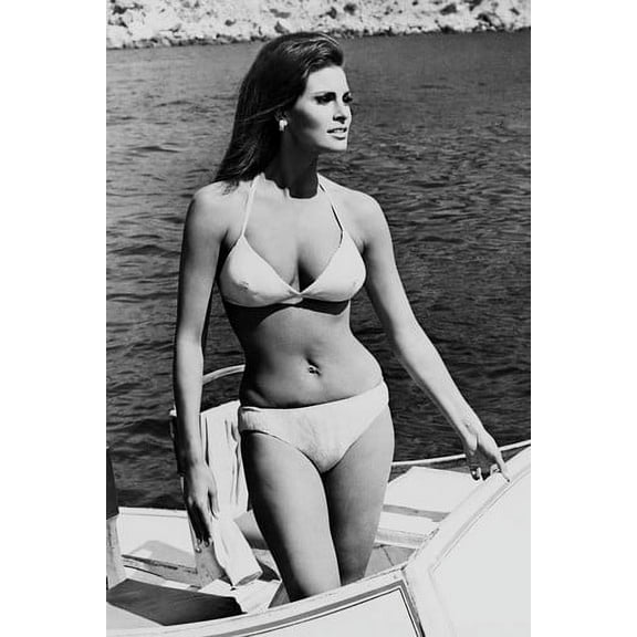 Fathom Raquel Welch 24X36 Poster White Bikini In Boat