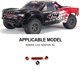 thumbnail image 2 of Bewildely Eje de rueda de acero 1/10, 4 Uds. Para ARRMA SENTON 3S RC, pieza de coche RC, accesorios de coche, piezas de repuesto, pieza de Kits de construcción modelo, 2 of 6