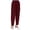 02 Wine, variant on YueHuiYing Women's High-Waisted Harem Pants with Pockets Stretchy Loose Fit Daily Casual Wear