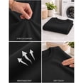 thumbnail image 3 of QUALFORT Women’s Crew Neck Pullover Sweater, Soft Midweight Long Sleeve Wool Blend Knit Top, Black, Size XL, 3 of 7