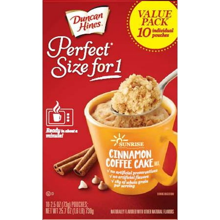 Duncan Hines Perfect Size for 1 Cinnamon Coffee Cake Multipack 10 (Best Cake For Diabetics)
