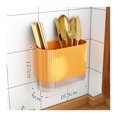thumbnail image 1 of Kitchen Utensil Holder with Drain Tray for Chopstick Spoon Fork Brush，Orange, 1 of 3