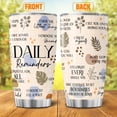 thumbnail image 2 of Daily Reminder Tumbler for Positive Mindset, 20oz Stainless Steel Insulated Cup with Motivational Affirmations, Self Love Mental Health Gift for Women, Friends, Coworkers, 2 of 7