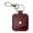 Wine, variant on Elegant Leather Keychain Rings Holder, Double Transparent Display Case For Sobriety Chips, Cute Junk Organizer For Medallion Key Ring (B)
