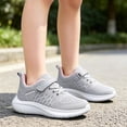 thumbnail image 4 of Boys Girls Breathable Mesh Sneakers for Daily Casual Campus Outdoor Play Lightweight Soft Sole Kids Walking Shoes—Comfortable Everyday Footwear for 5-13 Years, 4 of 8