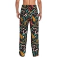 thumbnail image 7 of Salouo Snake And Flower Print Pajama Pants for Men, Lounge Pants Elastic Waistband Casual Men's sleepwear Loungewear Sleep Pajama Pant -X-Large, 7 of 7