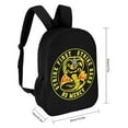 thumbnail image 2 of Cobra Kai Backpack, Large Capacity Backpack, 17 Inch Laptop Backpack for College Work Travel, 2 of 9