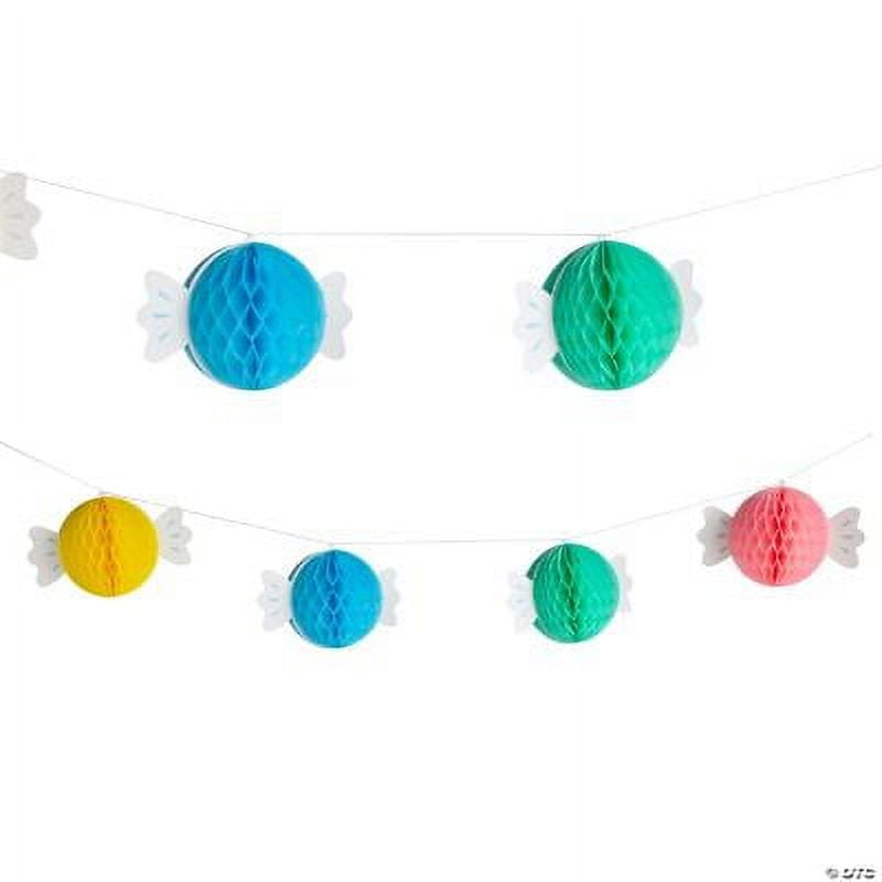 Candy World Party Honeycomb Garland Birthday Party Decor 1 Piece