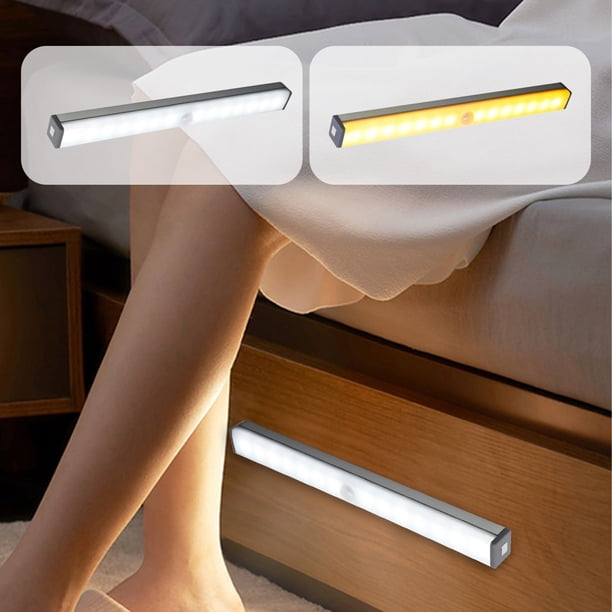 Xihbxyly Luz Led con Sensor de Movimiento, Recargable Por Usb, con Ventosa Magnética para Una Fácil Instalación, Brillo Ajustable, Ideal para Armarios, Porches, Dormitorios, Cocinas y Lavanderías, 21