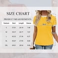 thumbnail image 2 of SWQZVT Womens Tops T Shirts for Summer Clothes Short Sleeve Ladies Crew Neck Blouses Tee Colorblock Clothing Pullover Yellow XL, 2 of 8