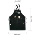 thumbnail image 3 of Hariumiu Stain-proof Apron Multifunctional Waterproof Apron for Cooking Gardening More Durable Canvas with Straps Anti-fouling Pockets Ideal for Cafe, 3 of 9