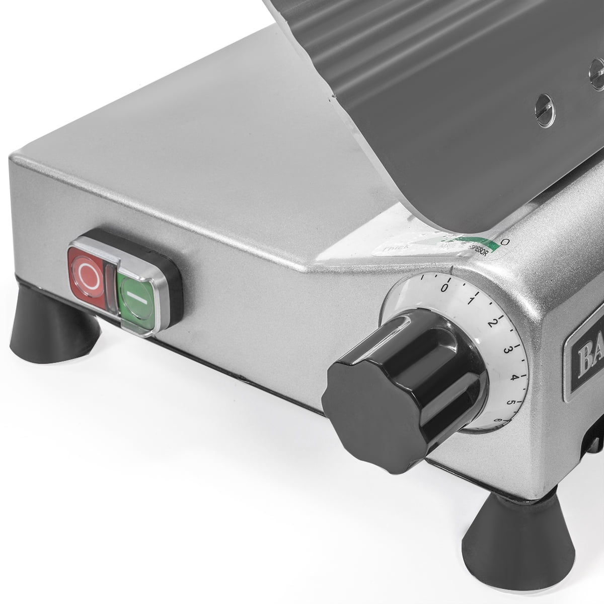 Barton Commercial Meat Slicer, 10" Electric Food Slicer, Semi-Auto 250W Stainless Steel Deli Meat Slicer, Adjustable Thickness for Meat, Cheese, Veggies, Ham, Fruit