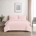 thumbnail image 1 of Swift Home Ensemble housse de couette unie ultra douce, Très grand lit, Rose poudré, 1 of 6