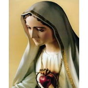 Autom coCatholic print picture - Our Lady Of Fatima 2 - 8inch x 10inch ready to be framed