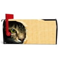thumbnail image 2 of Magnetic Mailbox Covers Mailbox Stickers MailWraps Post Cover Cat Looks Out from a Dark Hole Standard Size 20.7x18.03 inch Home Decor, 2 of 5