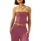 thumbnail image 2 of Conjunto de dos piezas Panadila para mujer, trajes de salón de verano a rayas, 2 of 6