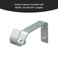 thumbnail image 6 of Eclipse Complete Blackout Room Darkening Adjustable Length Wrap Around Curtain Rod, 28-48 in., 5/8 in., Diameter, Silver, 6 of 7