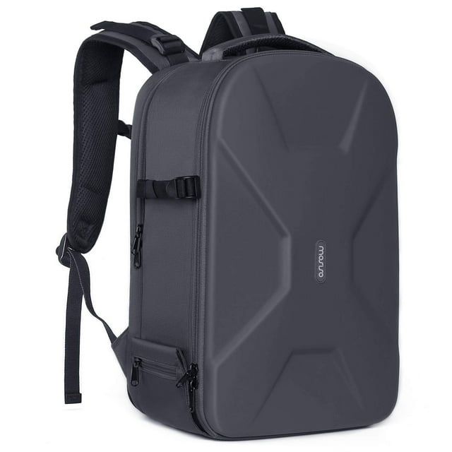 Mochila MOSISO para cámara, impermeable, de 15 a 16 pulgadas, gris