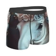 thumbnail image 2 of KLL Flower Crown White Horse Men's Cotton Boxer Briefs Underwear-Large, 2 of 8