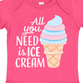 thumbnail image 4 of Inktastic All You Need is Ice Cream with Ice Cream Cone Boys or Girls Baby Bodysuit, 4 of 5
