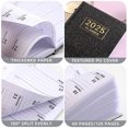 thumbnail image 4 of 2025 A7 Agenda Book, Mini Portable Small Notebook Planner, Timing Management Tool, Faux Leather Cover, Thick White Paper, Leakproof, Daily and Monthly Planning with Tabbed Dividers, 4 of 6