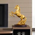 thumbnail image 1 of Escultura figurita ornamento caballo estatuil adornos artesanales estatua Animal Oficina escritorio decoración nórdica decoración para hogar oro perfecl Caballo estatuilla escultura, 1 of 8