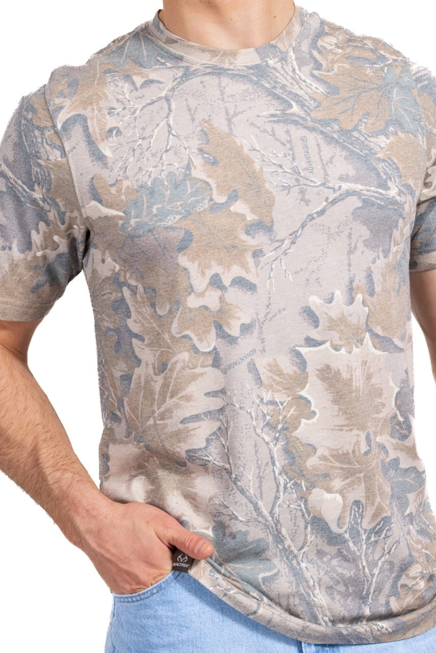 Realtree Camo Tri-Blend Short Sleeve Shirt – Lightweight & Soft, Outdoor & Hunting Apparel​