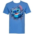 thumbnail image 2 of Lilo And Stitch Bursting Through Blue Disney T-Shirt-XLarge, 2 of 3