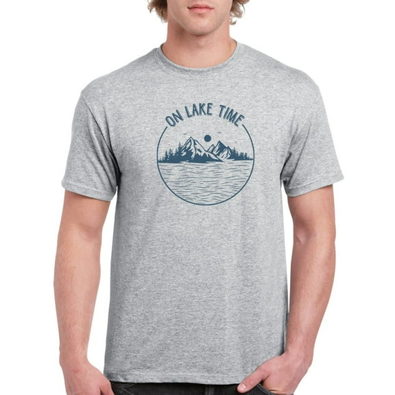 Lake Time Quote T-Shirt Men -Smartprints Designs, Male Medium