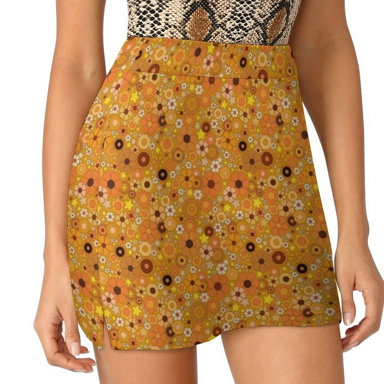 Floral mini skirt 1960s photos discount