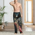 thumbnail image 2 of Pofeuu North American Bald Eagle1 Print Men's Pajama Pants, Soft Lounge Pajama Pants with big pockets for Men Plaid Pj Bottoms-X-Large, 2 of 6