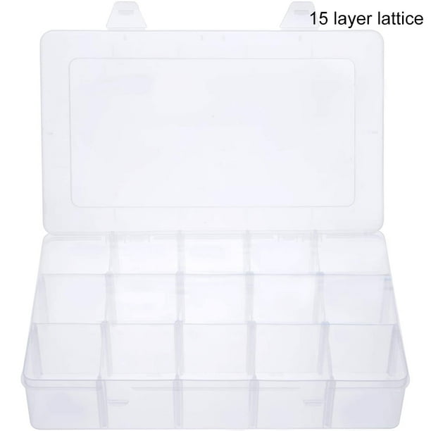 10 pièces en plastique transparent petite boîte de rangement couvercle  matéri