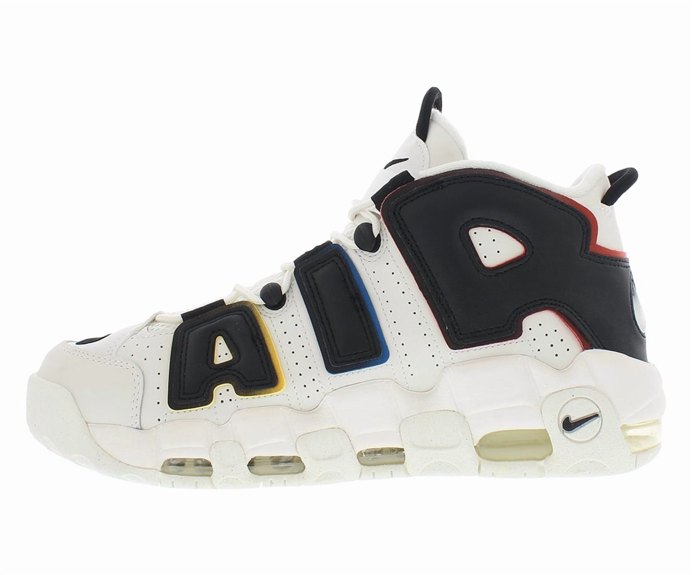 Nike Mens Air More Uptempo 96 Sail/Black Basketball Shoes, Size 11 