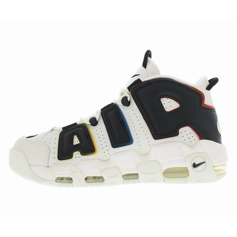 Nike Mens Air More Uptempo 96 Sail/Black Basketball Shoes, Size 11