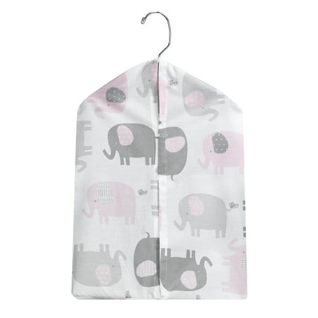 Taylor Diaper Stacker - Bedtime Originals Eloise Diaper Stacker - Pink, Gray, White, Animals, Safari