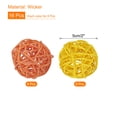 thumbnail image 2 of Unique Bargains Set of 16 Pcs Wicker Rattan Balls 2 Inch Rattan Decorative Balls for Vase Fillers Home Decor Yellow,Orange, 2 of 5